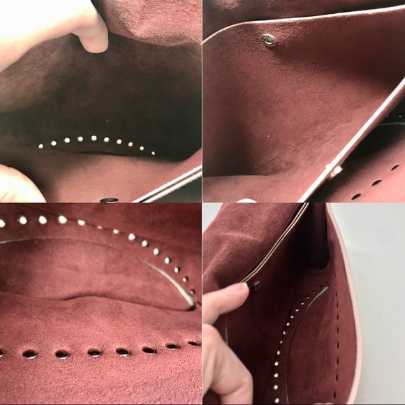 *SOLD* Céline Vintage Pink Leather Studded Baguette - Picture 10 of 12